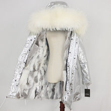 Load image into Gallery viewer, OFTBUY 2019 Winter Jacket Women Real Fur Coat Long Parka Natural Raccoon Fur Collar Rabbit Fur Liner Thick Warm Streetwear New
