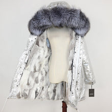 Load image into Gallery viewer, OFTBUY 2019 Winter Jacket Women Real Fur Coat Long Parka Natural Raccoon Fur Collar Rabbit Fur Liner Thick Warm Streetwear New