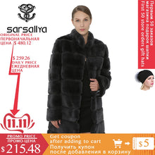 Load image into Gallery viewer, SARSALLYA Rex Rabbit Fur Women Coat  Detachable Overcoat Jacket Warm Winter Women Clothing Natural Fur Female Coat Jacket