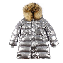 Load image into Gallery viewer, OFTBUY Silver Parka Long Parkas Winter Jacket Women Real Fur Coat Natural Raccoon Fur Duck Down Coat Thick Warm Streetwear Brand