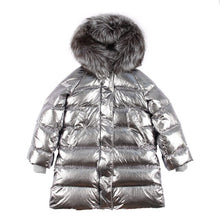 Load image into Gallery viewer, OFTBUY Silver Parka Long Parkas Winter Jacket Women Real Fur Coat Natural Raccoon Fur Duck Down Coat Thick Warm Streetwear Brand