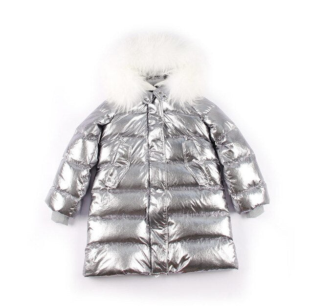 OFTBUY Silver Parka Long Parkas Winter Jacket Women Real Fur Coat Natural Raccoon Fur Duck Down Coat Thick Warm Streetwear Brand